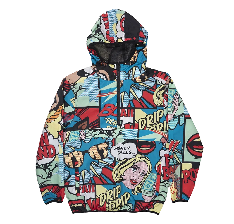 REASON ANORAK WINDBREAKER HOODED JACKET MULTI - FO-214B Elegant Men's Formal  Elegant Men's Formal 