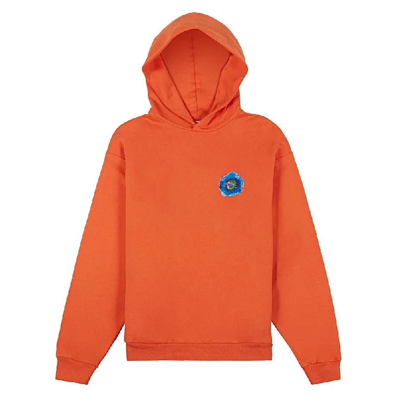 Watercolor Hoodie | Orange Relaxed Men's Australian  Relaxed Men's Australian 