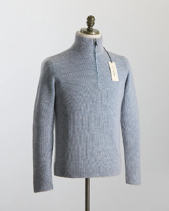 Quarter Zip Waffleknit Alpine Sweater Business Business