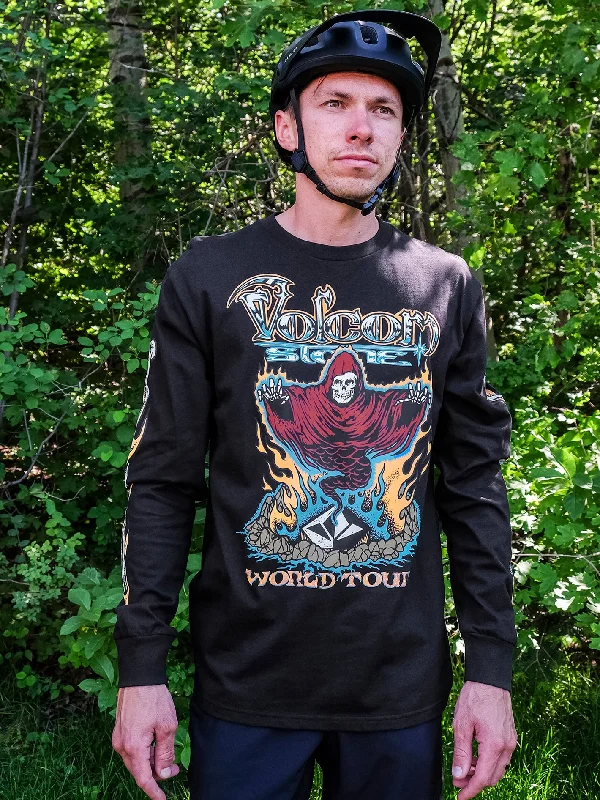 Stone Ghost Long Sleeve Tee - Black Vacation Vacation