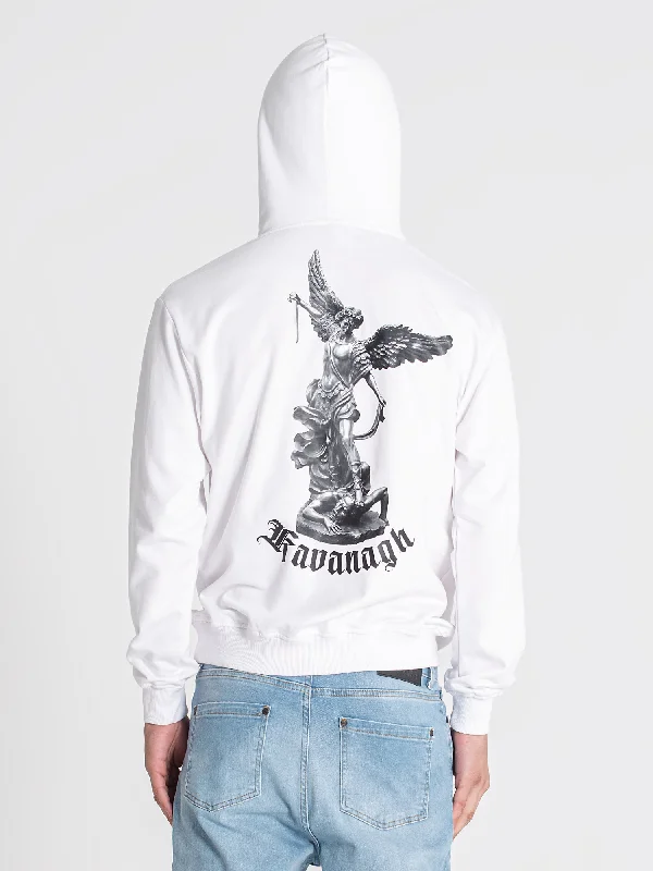 White Warrior Angel Hoodie Practical Men's Quick Practical Men's Quick