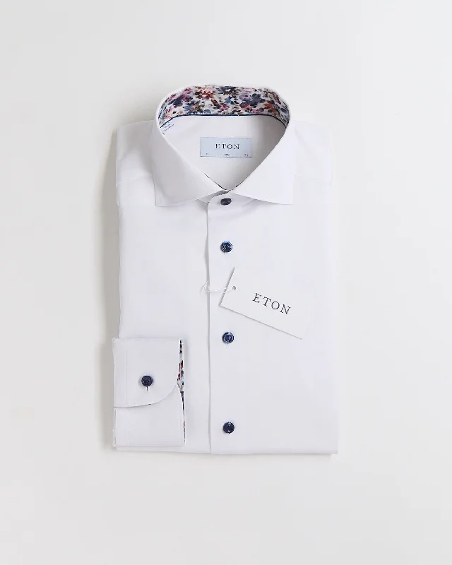 Floral Trim W Navy Buttons Slim Shirt Relaxed Men's Australian  Relaxed Men's Australian 