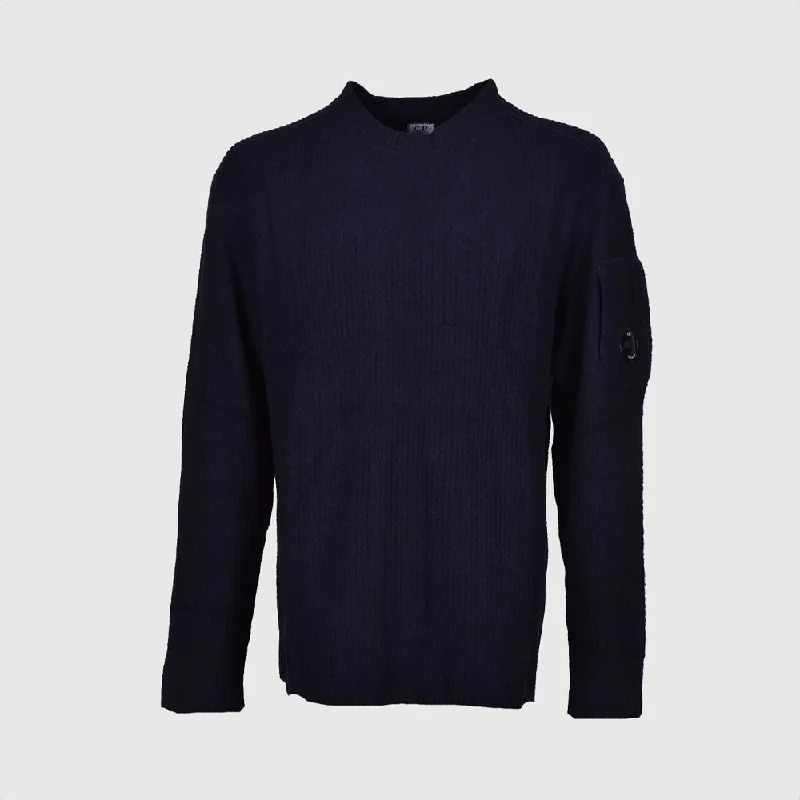 Fleece Knit Crewneck Vanisé Knit Estate Blue Gym Gym