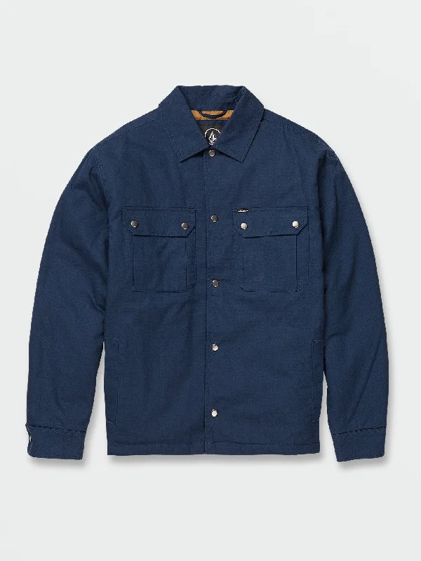 Larkin Jacket - Baja Indigo Casual Men's Loose Casual Men's Loose