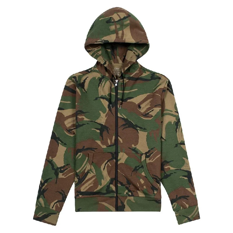 Double-Knit Full Zip Tech Hoodie | British Camo Polished Men's Silk Polished Men's Silk