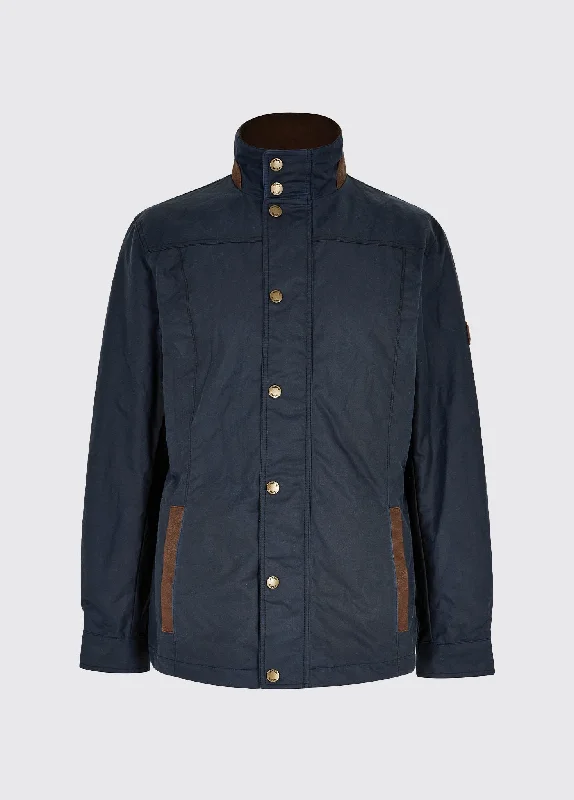 Carrickfergus Wax Jacket - Ocean Blue Hip Men's Urban Hip Men's Urban