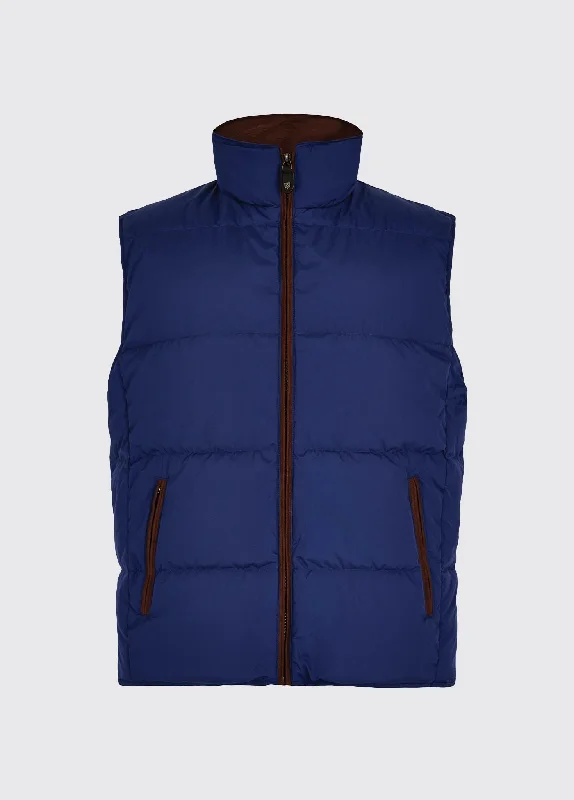 Graystown Down-filled Gilet - Peacock Blue Trendy Men's Oversized Trendy Men's Oversized