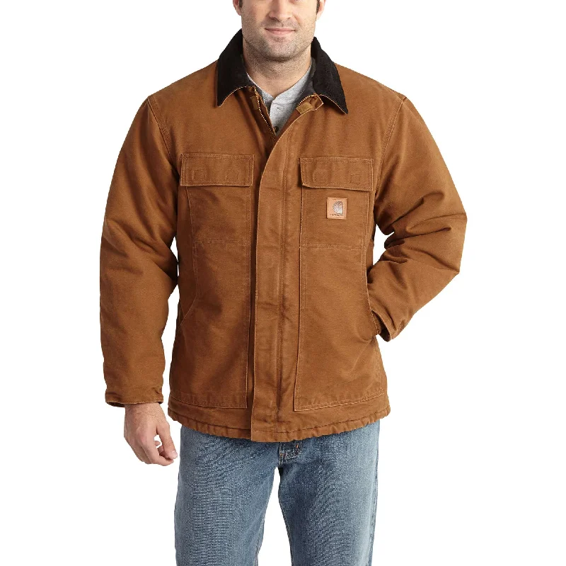 Sandstone Traditional Coat / Arctic Quilt Lined Practical Men's Quick Practical Men's Quick