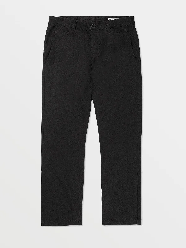 Frickin Regular Stretch Chino Pants - Black Laid Laid