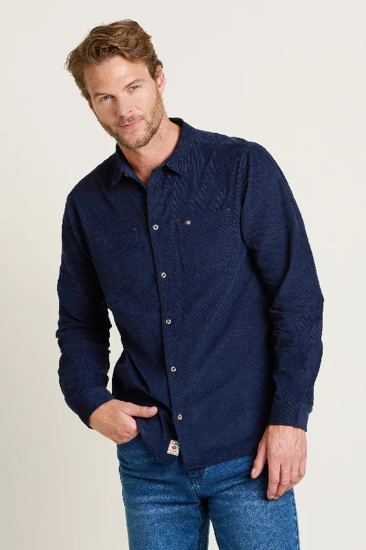 Navy Corduroy Shirt Edgy Men's Punk Edgy Men's Punk