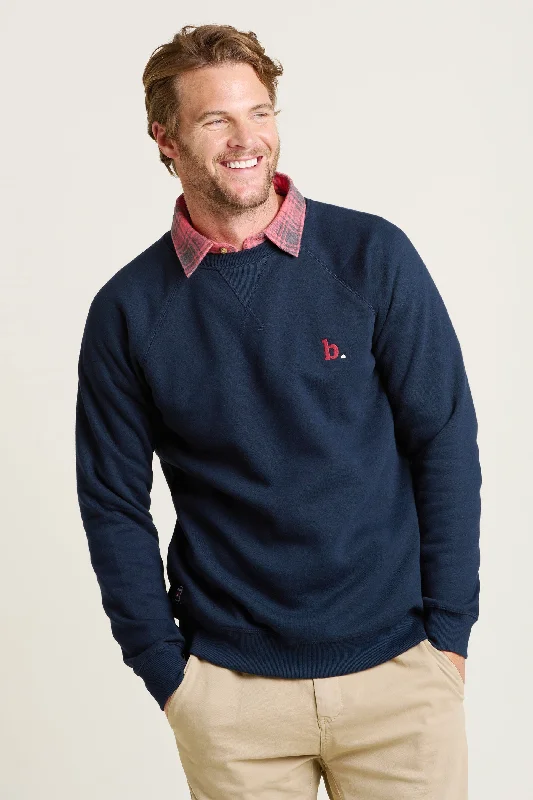 Navy Crew Neck Sweatshirt Organic Organic