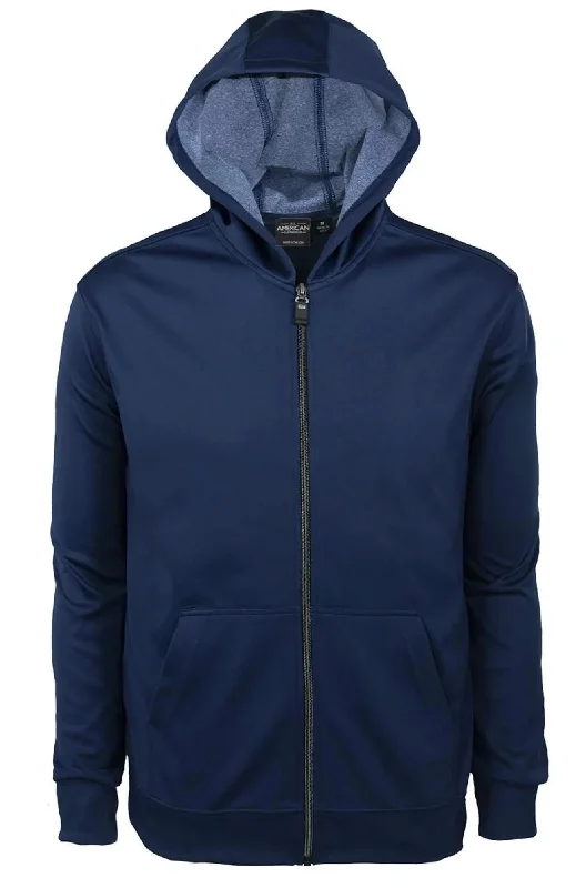 All American Clothing Co. - Men's Bonded Interlock Full Zip Hooded Jacket Bold Men's Animal Bold Men's Animal