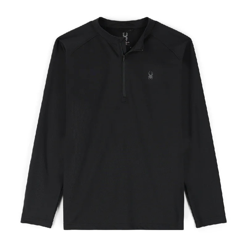 Mens Tuner Half Zip - Black (2022) Sporty Men's Tennis Sporty Men's Tennis