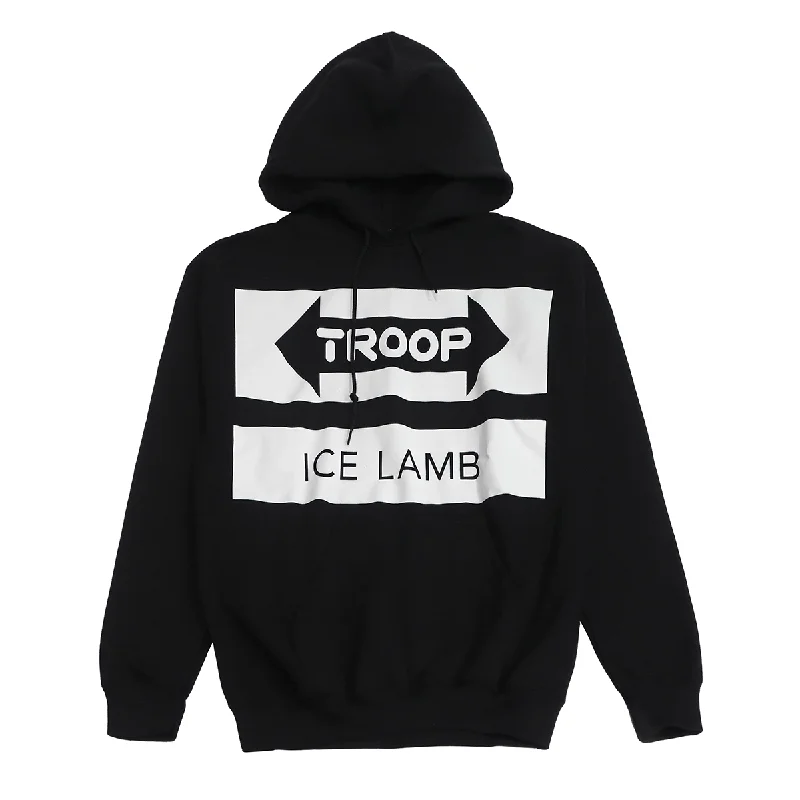 TROOP ICE LAMB HOODIE BLACK - TP173775 Artistic Men's Avant Artistic Men's Avant