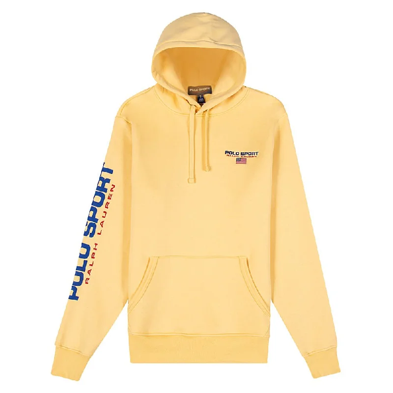 Polo Sport Pullover Hoodie | Yellow Youthful Men's Anime Youthful Men's Anime