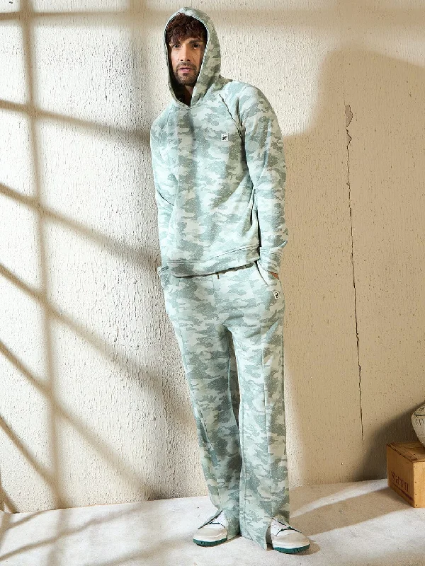 Light Camo Oversized Tracksuit Polished Men's Silk Polished Men's Silk