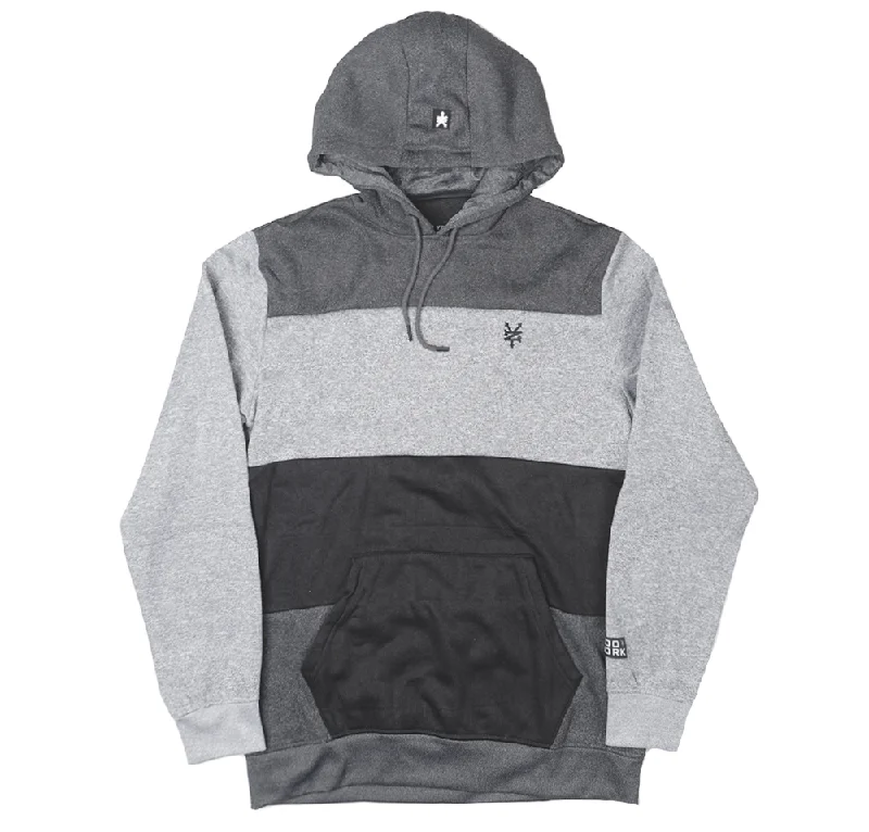 ZOO YORK PANEL HOODIE GREY MARLED - ZY30H32 Lumberjack Lumberjack