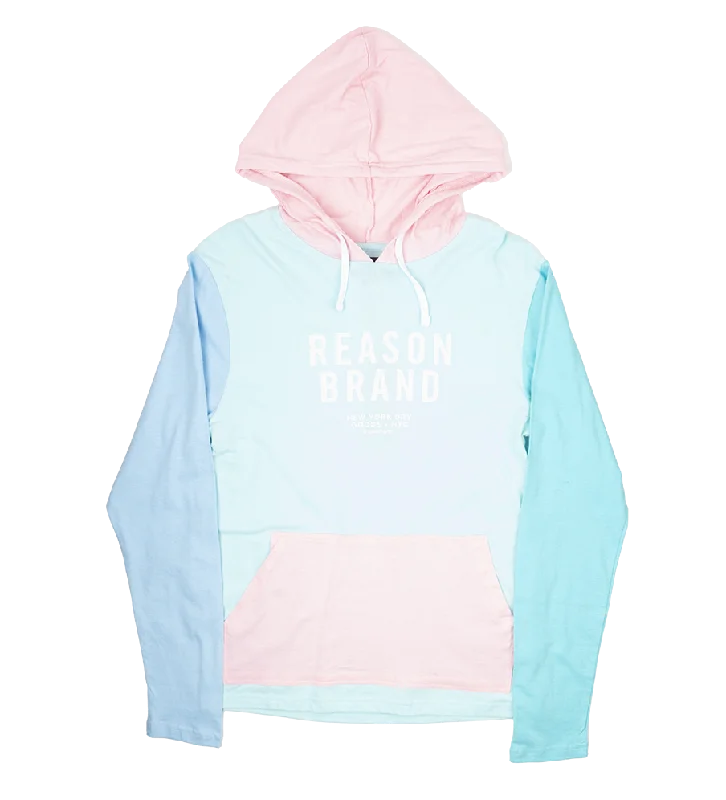 REASON THING L/S HOODIE PINK - RJ-35 Cool Men's Distressed Cool Men's Distressed