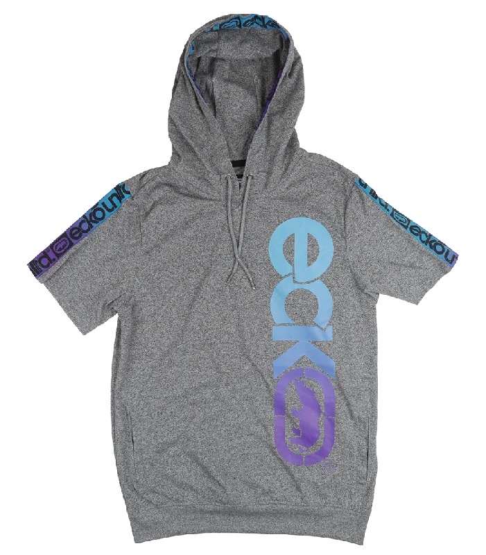 ECKO UNLTD S/S HOODIE SHIRT GREY MARLED - EO31K825 Polished Men's Silk Polished Men's Silk