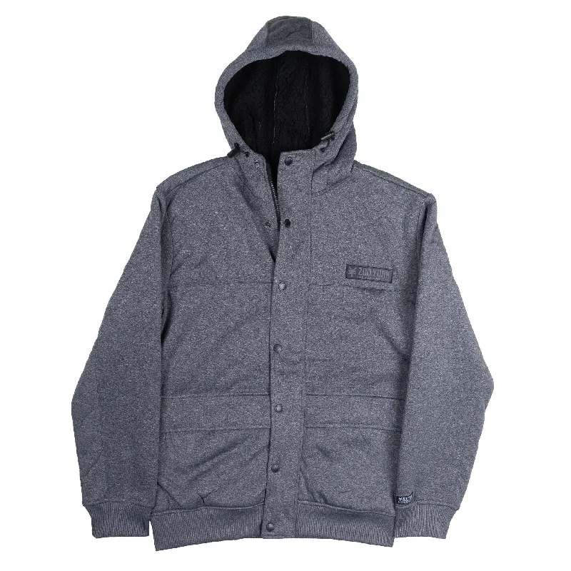 ZOO YORK SHERPA ZIP JACKET BLACK MARLED- ZY30H62 Practical Men's Quick Practical Men's Quick