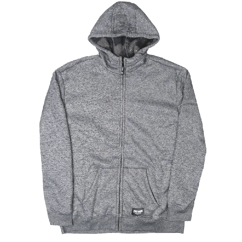 ZOO YORK SHERPA ZIP JACKET GREY MARLED - ZY30H72BM Rugged Men's Outdoor  Rugged Men's Outdoor 