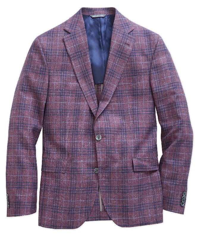 Midland Spring Weight Wool Plaid Sport Coat Organic Organic