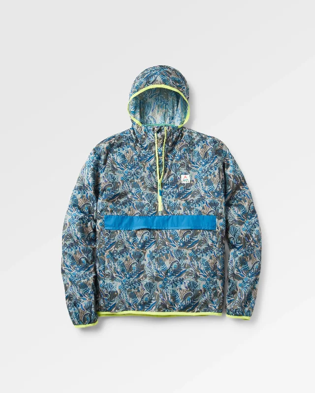 Gusto Recycled Windshell Anorak - Abstract Seaweed Pistachio Masculine Men's Thick Masculine Men's Thick