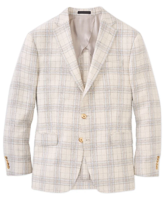 Glacomo Linen-Wool Plaid Sport Coat Bold Men's Animal Bold Men's Animal