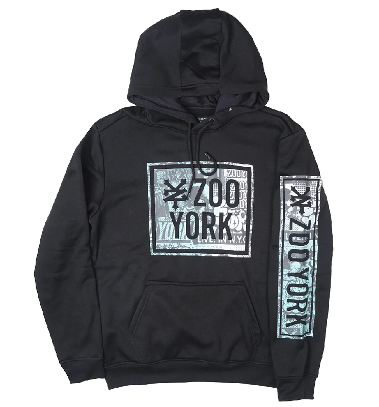 ZOO YORK LOGO HOODIE BLACK - ZY31H125 British Gentleman Style British Gentleman Style