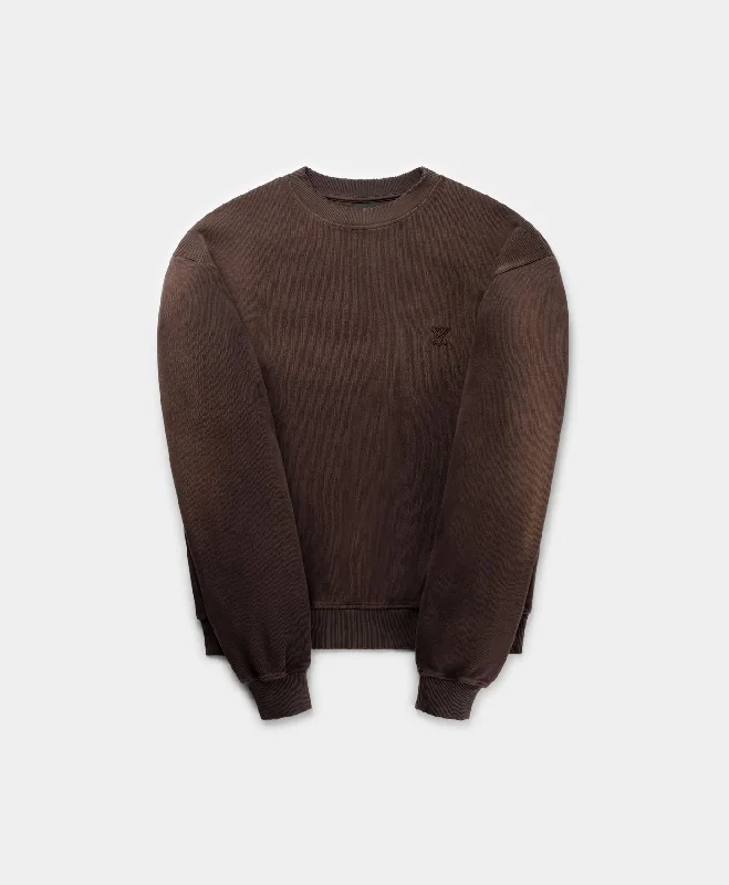 Syrup Brown Oversized Rodell Sweater Minimalist Men's Casual  Minimalist Men's Casual 