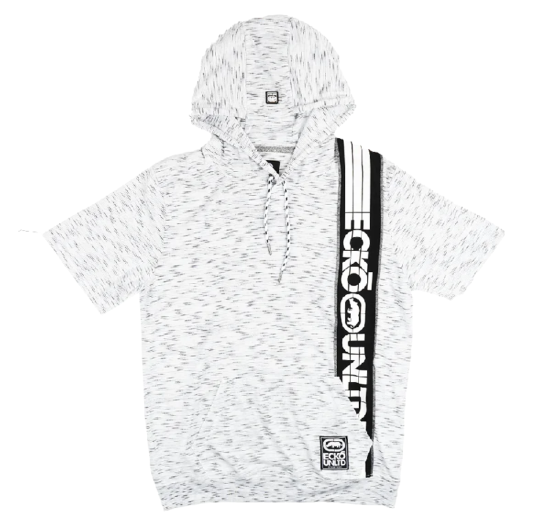 ECKO UNLTD S/S HOODIE SHIRT WHITE SPACEDYE - EO12K905 Unique Men's Patch Unique Men's Patch