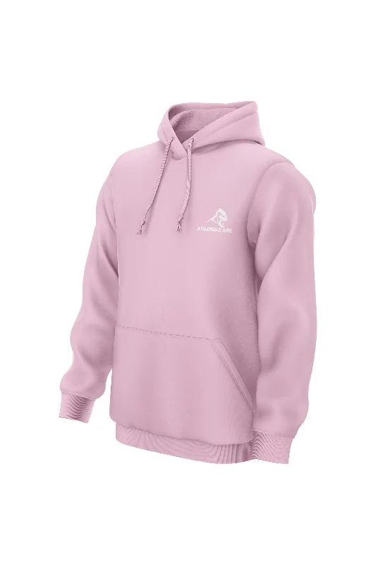 XAPE Prime Embroidery Hoodie - Light Pink Elegant Men's Cashmere Elegant Men's Cashmere