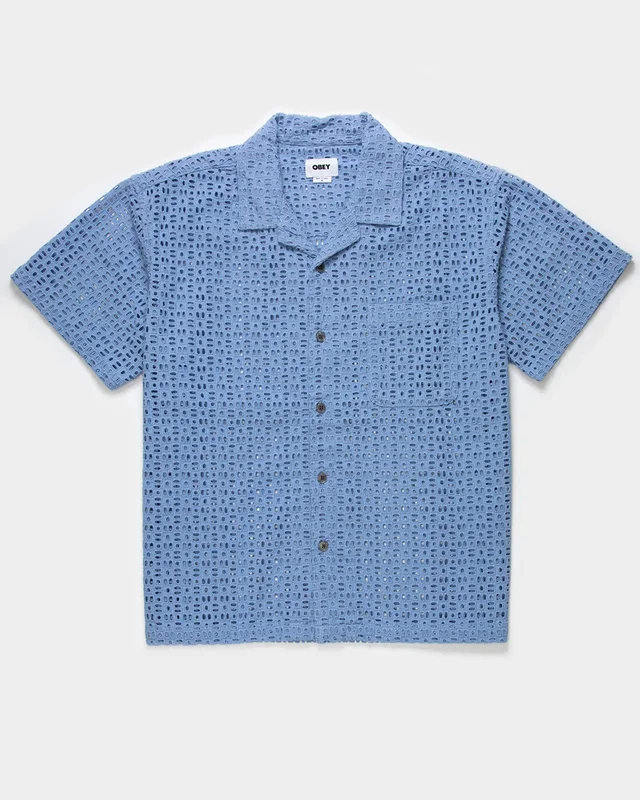 Vida Eyelet Button Up Shirt Sophisticated Men's  Sophisticated Men's 