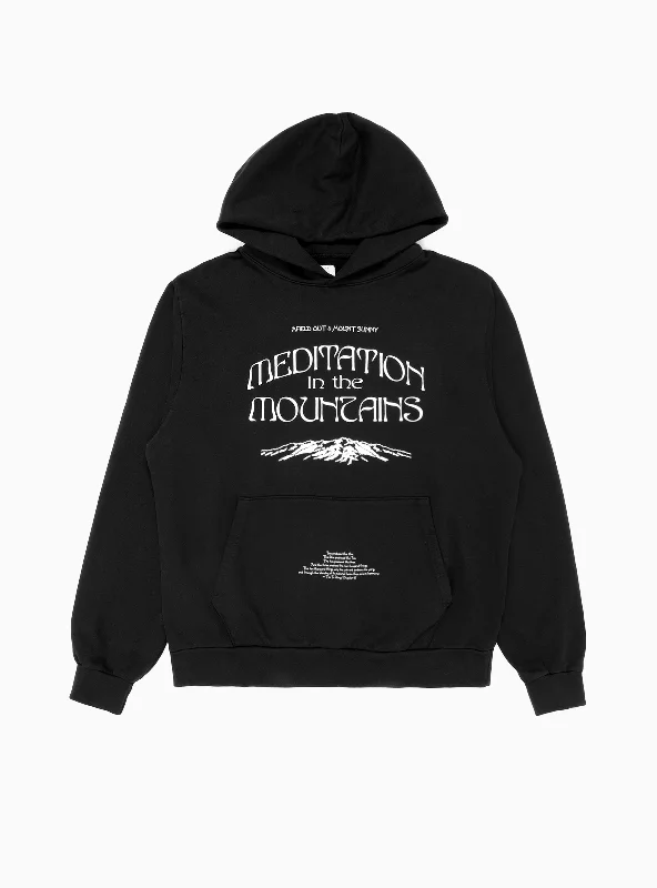 Meditation Hoodie Black Laid Laid