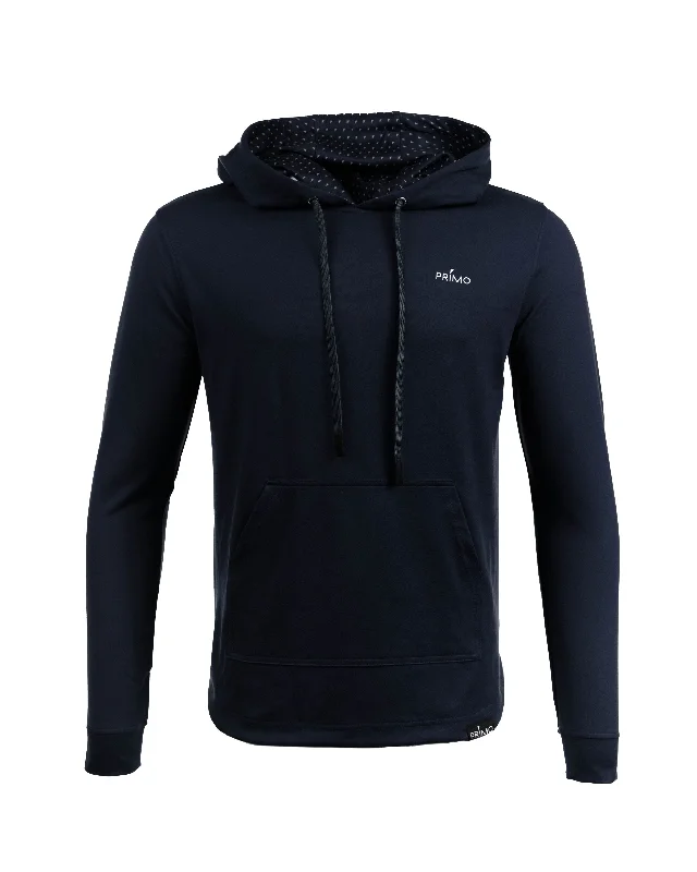 Navy Golf Hoodie Polished Men's Silk Polished Men's Silk