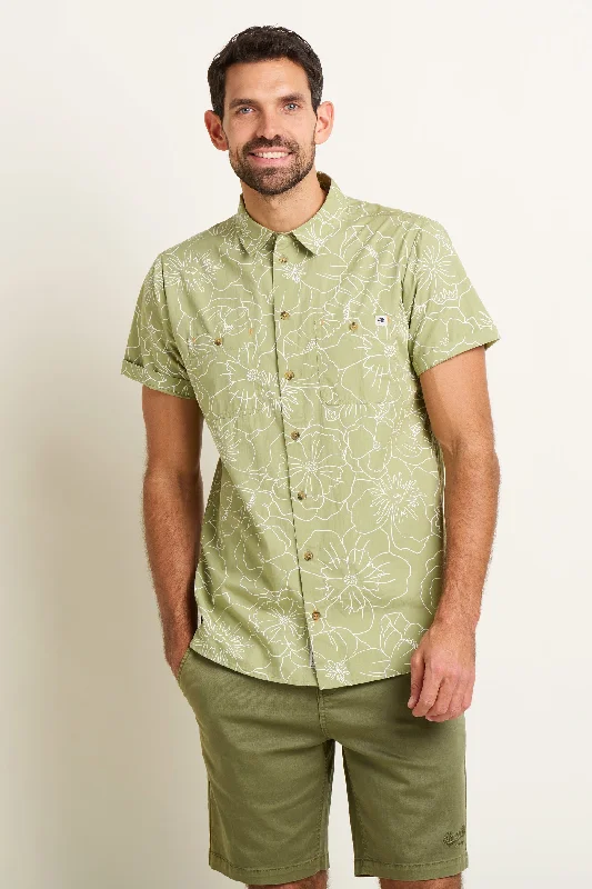 Linear Floral Shirt Traditional Men's Country Traditional Men's Country