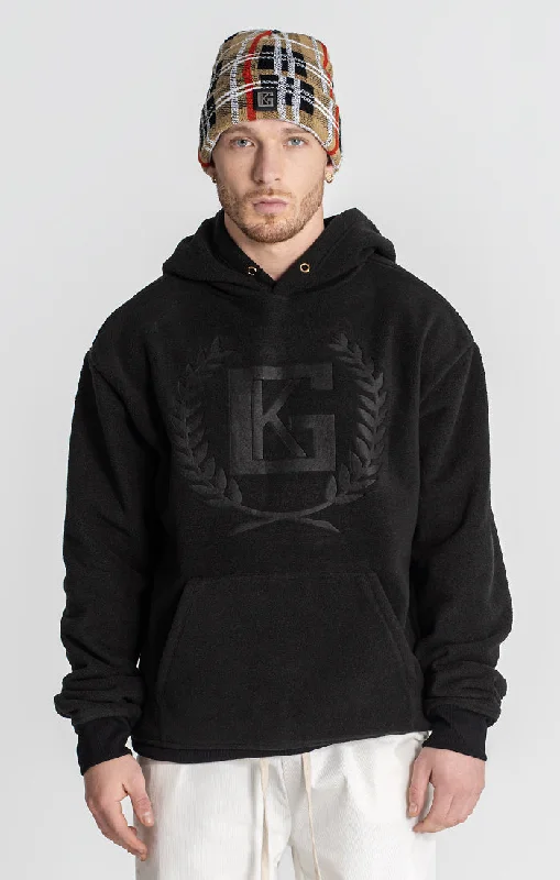 Black Unity Sherpa Hoodie Hip Men's Urban Hip Men's Urban