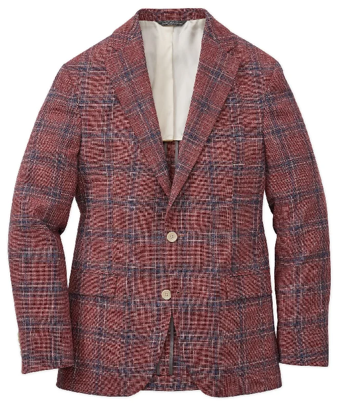 Wool-Blend Plaid Sport Coat Bold Men's Animal Bold Men's Animal