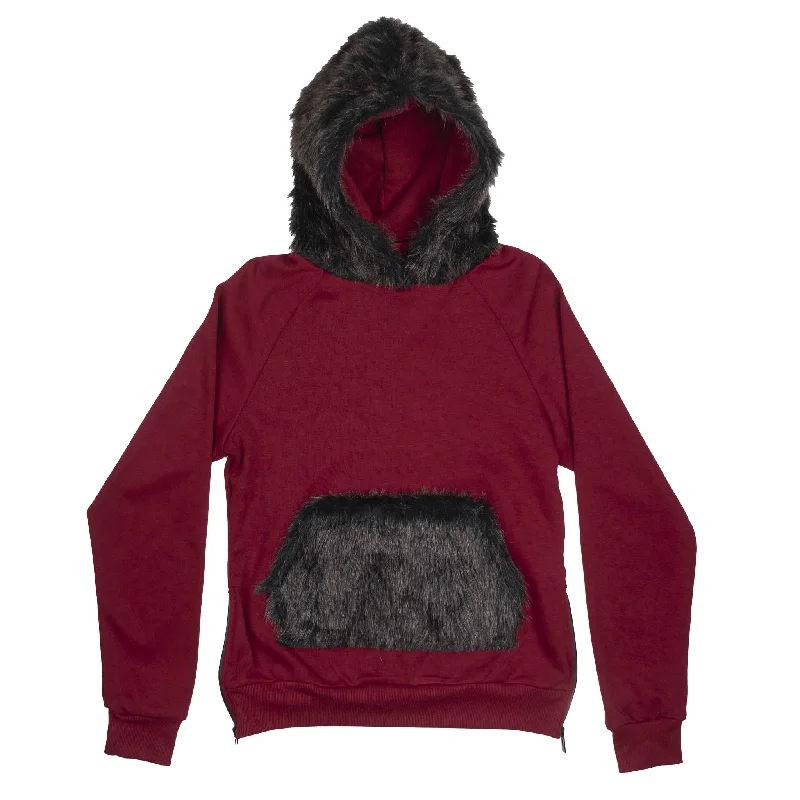 RIFLESSI WOMENS HOODIE BURGUNDY - WJT-72 Cool Men's Skate Cool Men's Skate