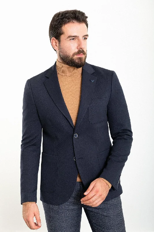 Bojoni Torretta Slim Fit Navy Blazer Rugged Men's Outdoor  Rugged Men's Outdoor 