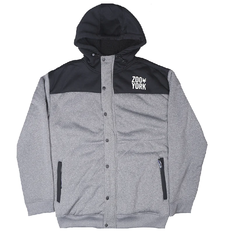 ZOO YORK LOGO SHERPA JACKET GREY MARLED - ZY30H60BM Sophisticated Men's  Sophisticated Men's 