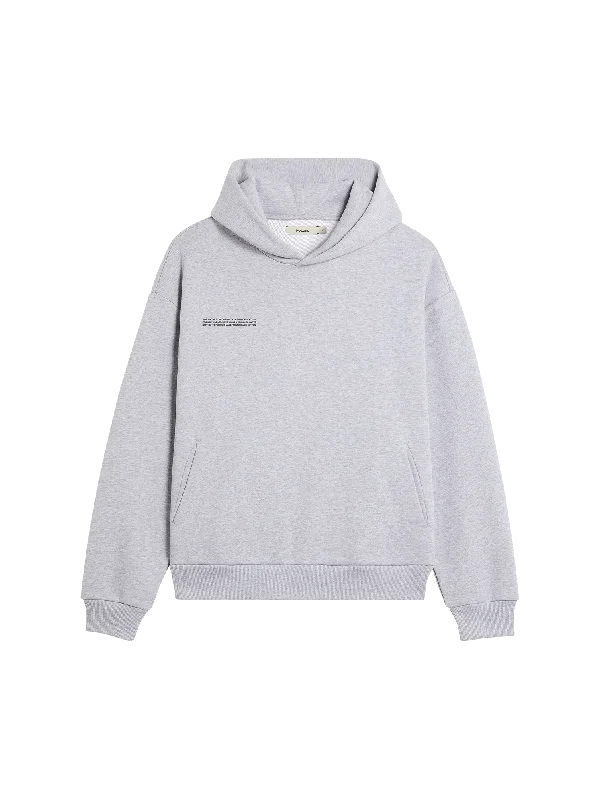 Mens 365 Midweight Hoodie—grey marl Modern Men's Tech Modern Men's Tech