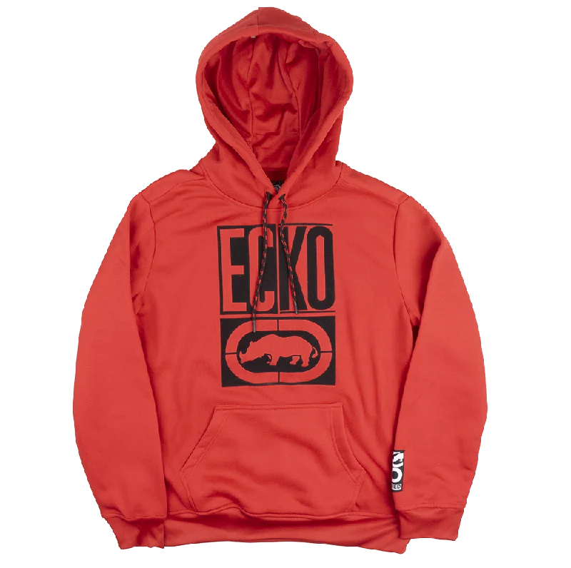 ECKO UNLTD FLEECE HOODIE SWEATSHIRT TRUE ECKO RED - EO32H779B Adventure Adventure