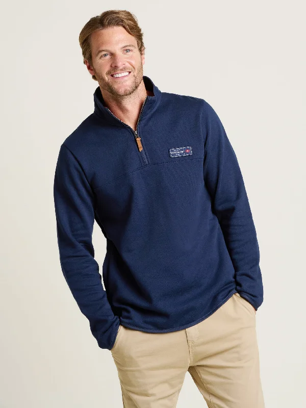 Men's Navy Quarter Zip Sweatshirt Adventure Adventure