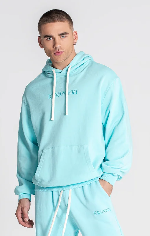 Blue Cloudy Hoodie Masculine Men's  Masculine Men's 