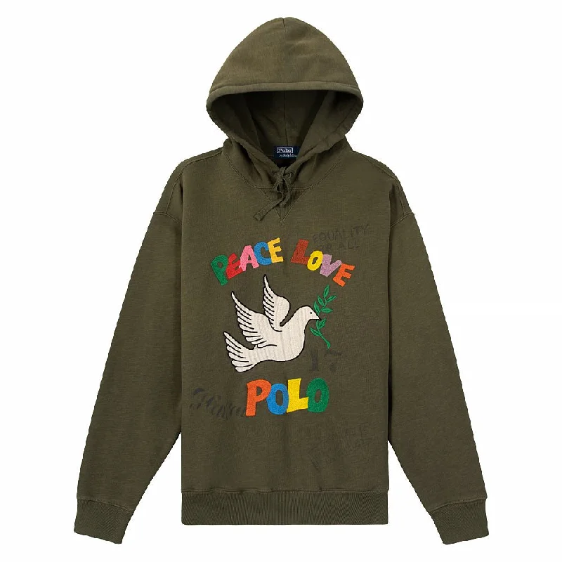 Peace & Love Hoodie | Dark Sage Dapper Men's 1920S Dapper Men's 1920S