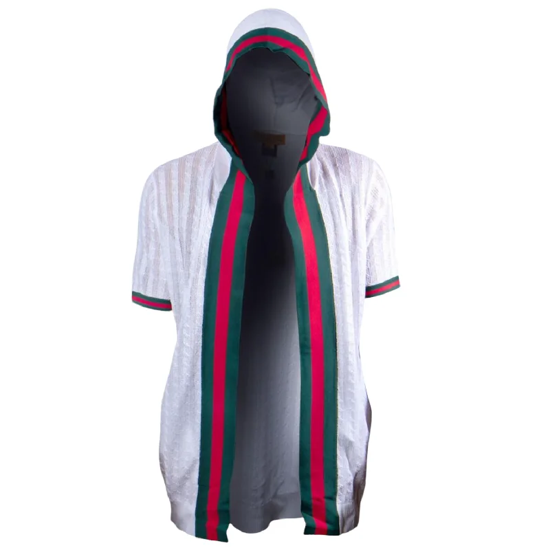 Prestige "Delmonte" 3/4 Length Hoodie (White/Red/Green) 122 Cool Men's Skate Cool Men's Skate