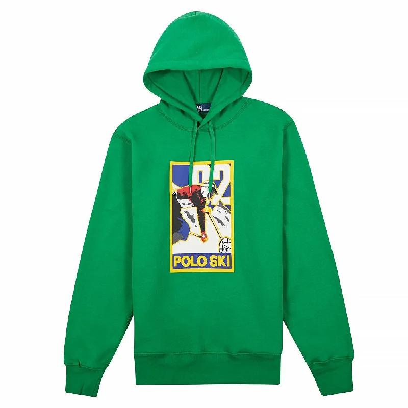 Polo Ski Graphic Fleece Hoodie Vintage Men's 1970S Disco Vintage Men's 1970S Disco