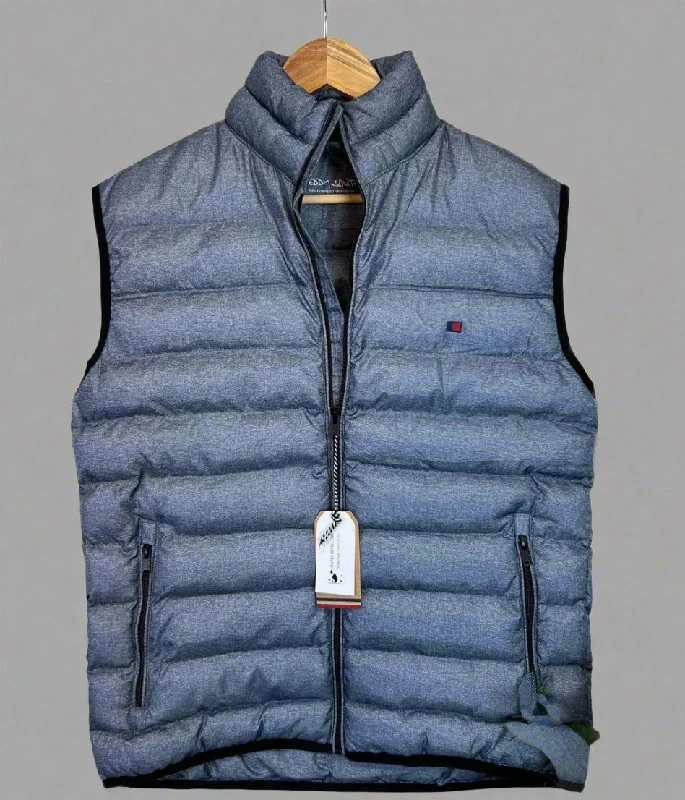 Blue Men's Water Repellent Gilet Casual Men's Japanese  Casual Men's Japanese 