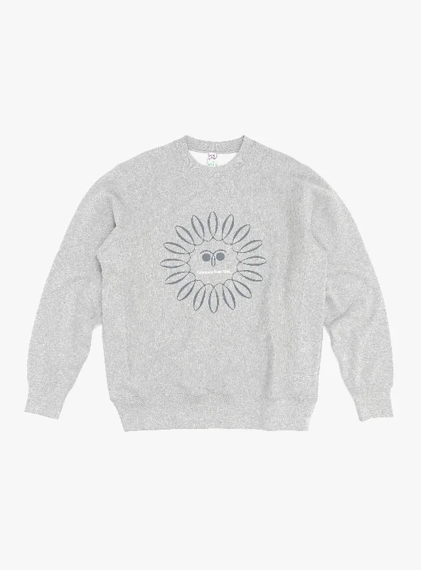 Sun Sweatshirt Heather Grey Monochromatic Office Style Monochromatic Office Style